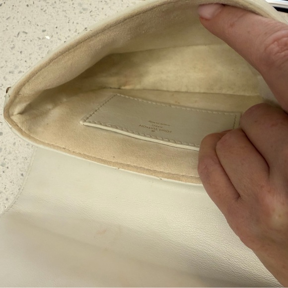 Louis Vuitton White Quilted Bag with Gold Accents - Picture 14 of 15